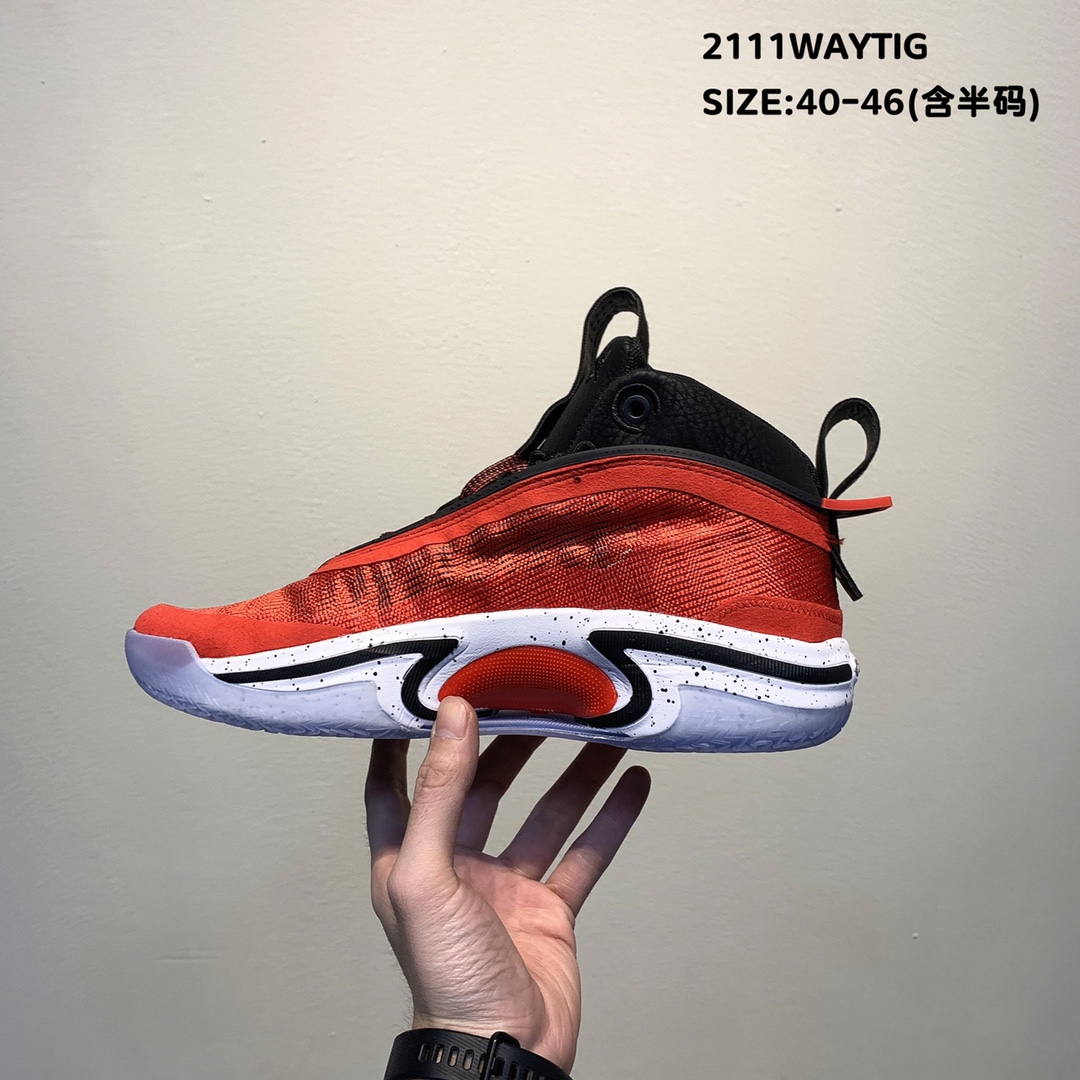 2021 Men Air Jordan 36 Red Black Basketball Shoes